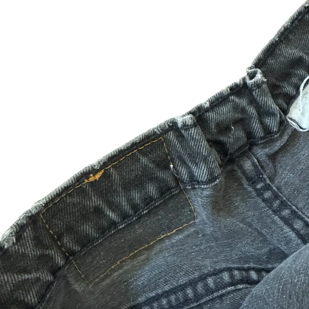 Vintage Levis 555 Orange Tab Black Relaxed Fit Straight Jeans Mens 34x30 USA 90s